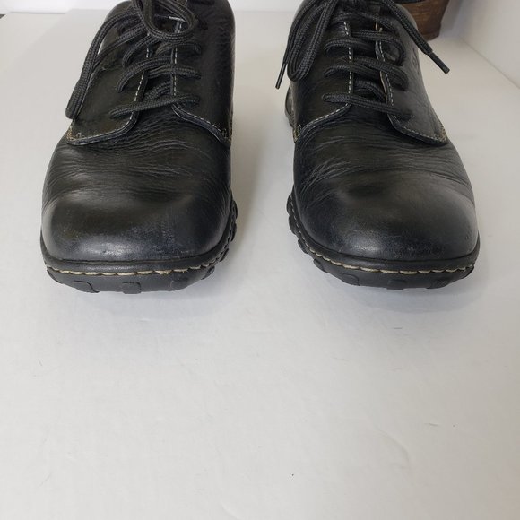 Born Comfort & Casual Leather Black Oxford Size 9 - Picture 4 of 16